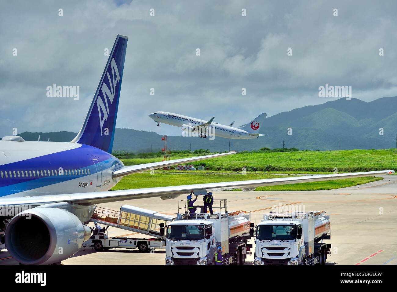 Japan Transocean Airlines Jta Boeing B 737 800 Ja02rk Take Off New Ishigaki Airport Ishigaki Yahema Islands Okinawa Japan Stock Photo Alamy