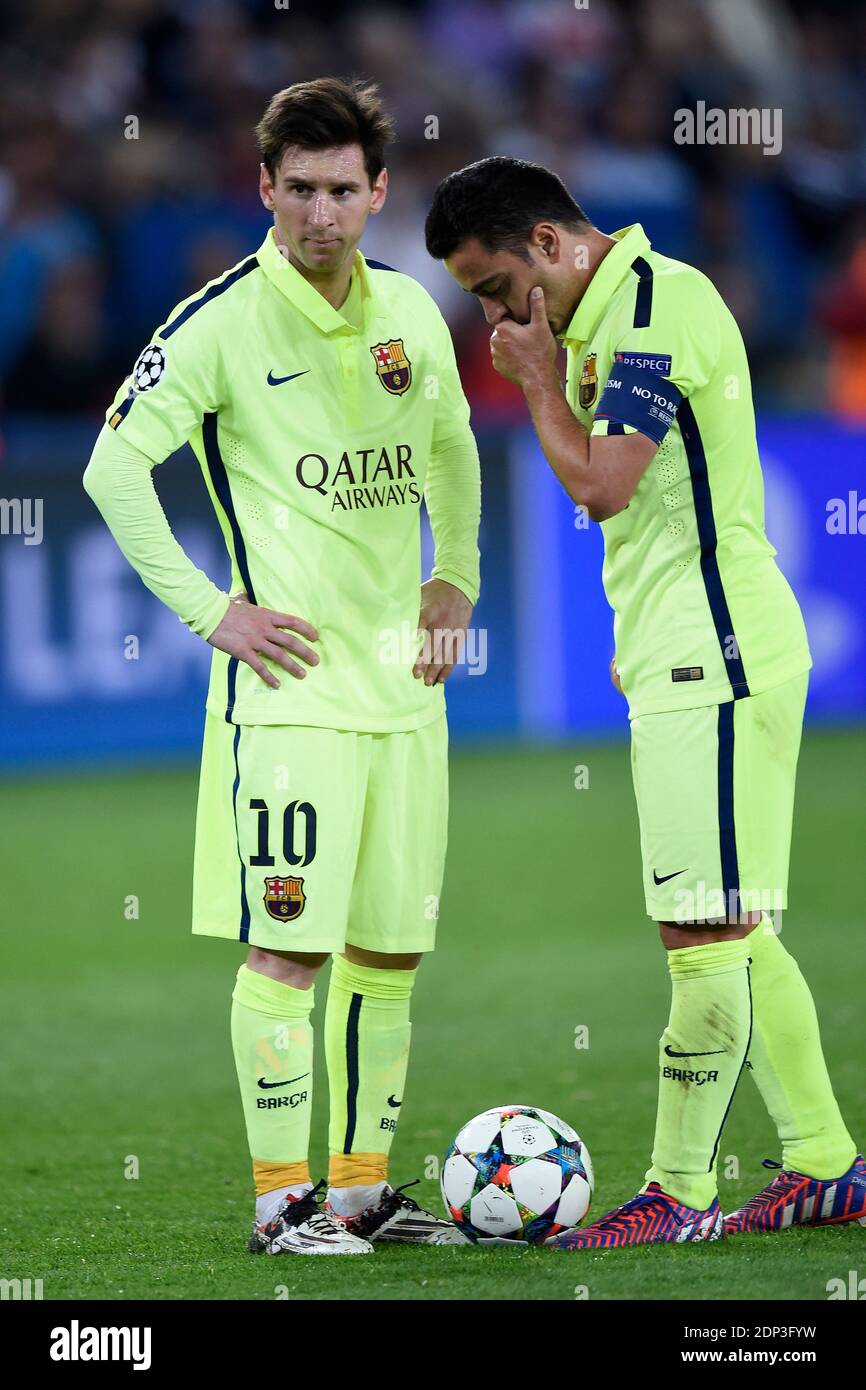 Lionel Messi during the champions laegue Quater Final, match between Paris  Saint Germain and FC Barcelone