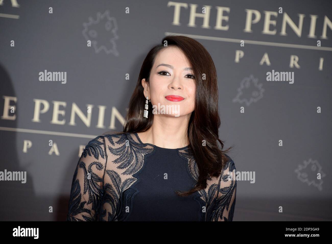 Zhang Ziyi attending the Peninsula Paris Photocall Opening Ceremony in Paris, France on April 16, 2015. Photo by Nicolas Briquet/ABACAPRESS.COM Stock Photo