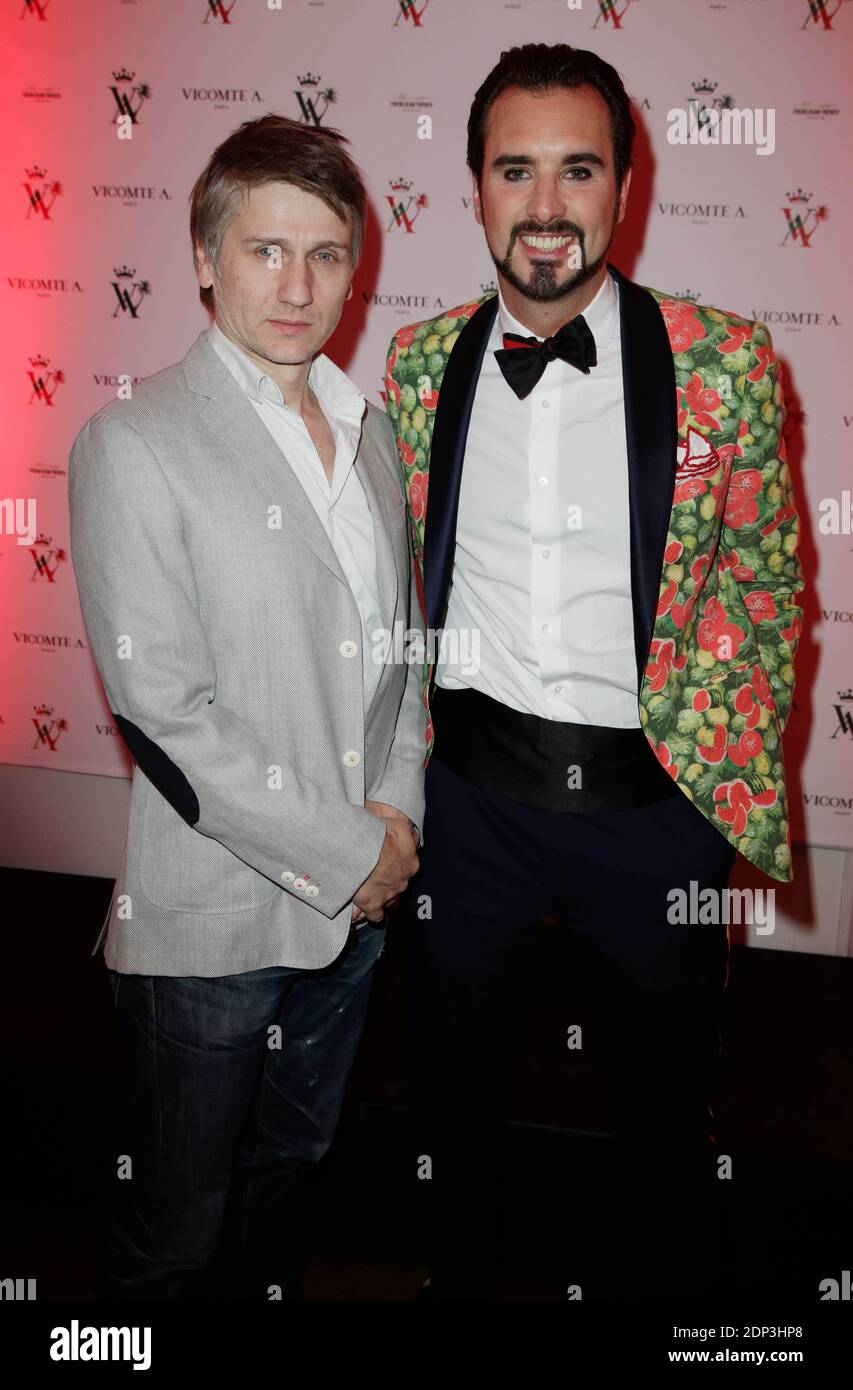 Arthur de Soultrait (CEO of Vicomte A) and Jean-Baptiste Maunier attending  10th anniversary party of 'Vicomte A', in Paris, France, on April 11, 2015.  Photo by Jerome Domine/ABACAPRESS.COM Stock Photo - Alamy