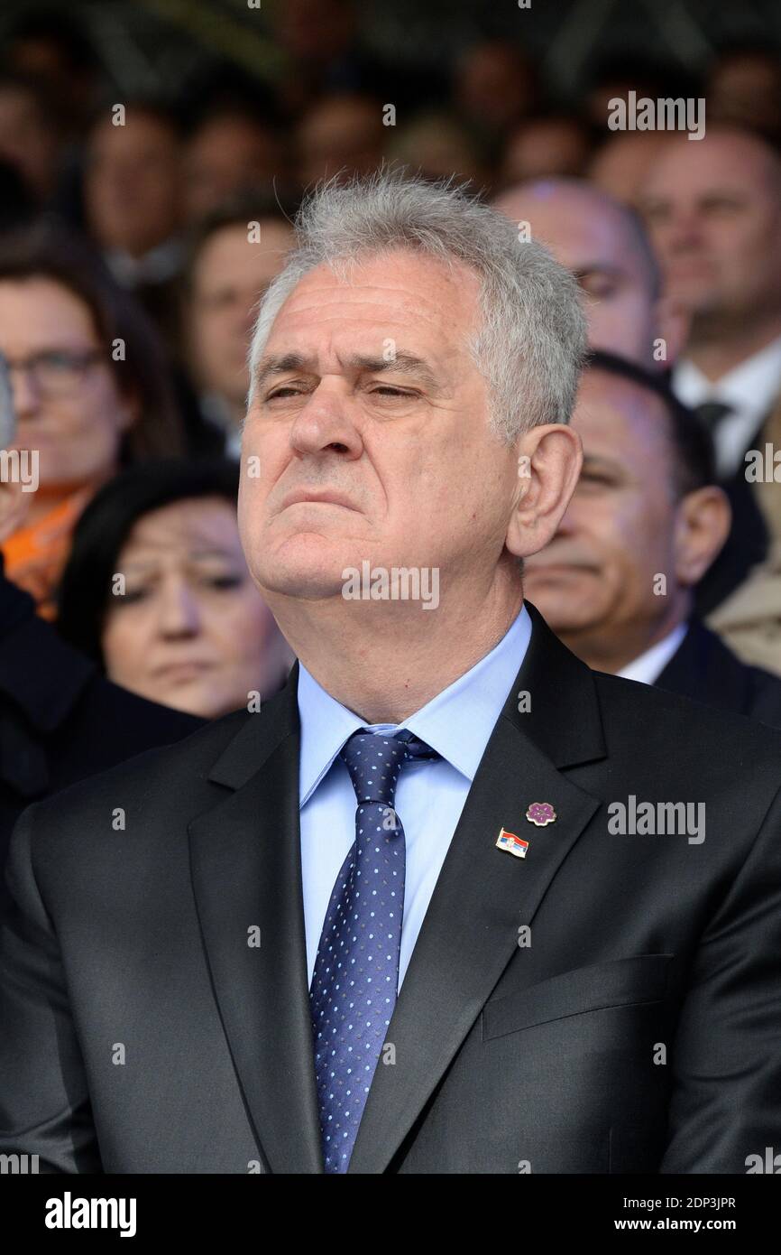 Serbia's President Tomislav Nikolic during the Armenian Genocide ...