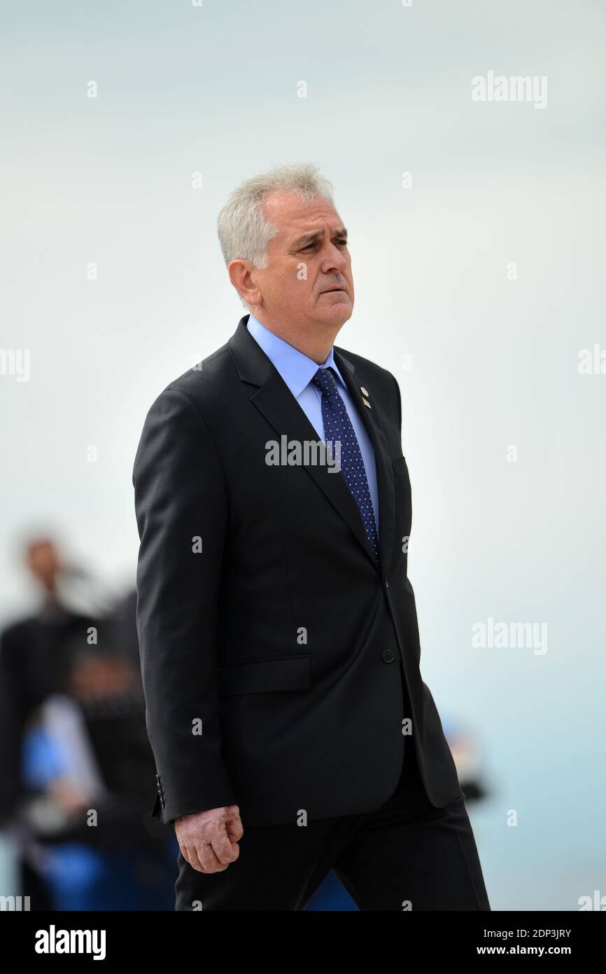 Serbia's President Tomislav Nikolic during the Armenian Genocide ...