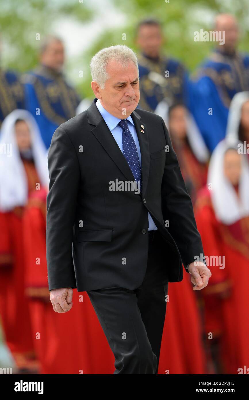 Serbia's President Tomislav Nikolic during the Armenian Genocide ...