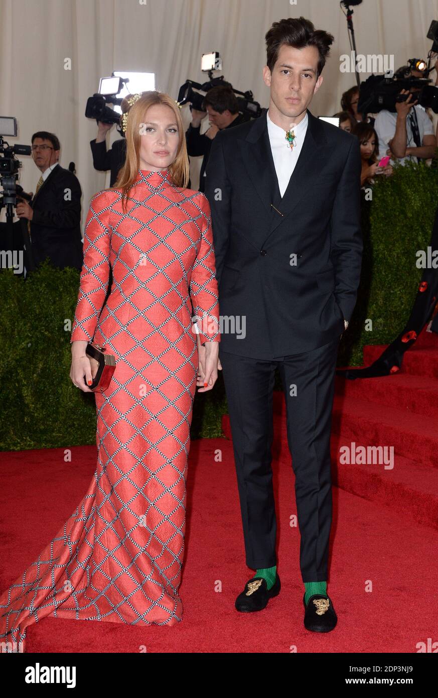 Mark Ronson and wife Josephine de La Baume attending the China: Through The Looking Glass Costume Institute Benefit Gala at Metropolitan Museum of Art on May 4, 2015 in New York City, NY, USA. Photo by Lionel Hahn/ABACAPRESS.COM Stock Photo