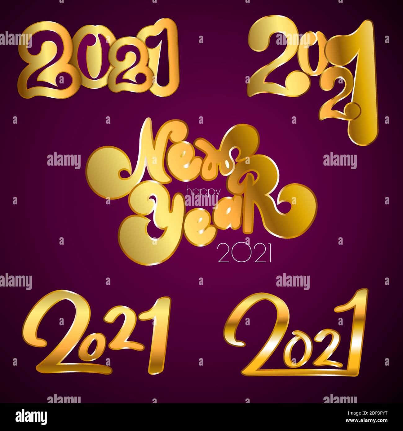happy new year 2021 snow background Stock Vector Image & Art Alamy