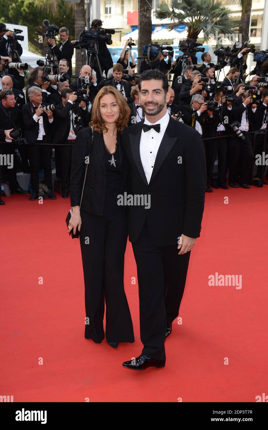Fahd Hariri and wife Maya arrive at red carpet (or ‘Marches’) for the