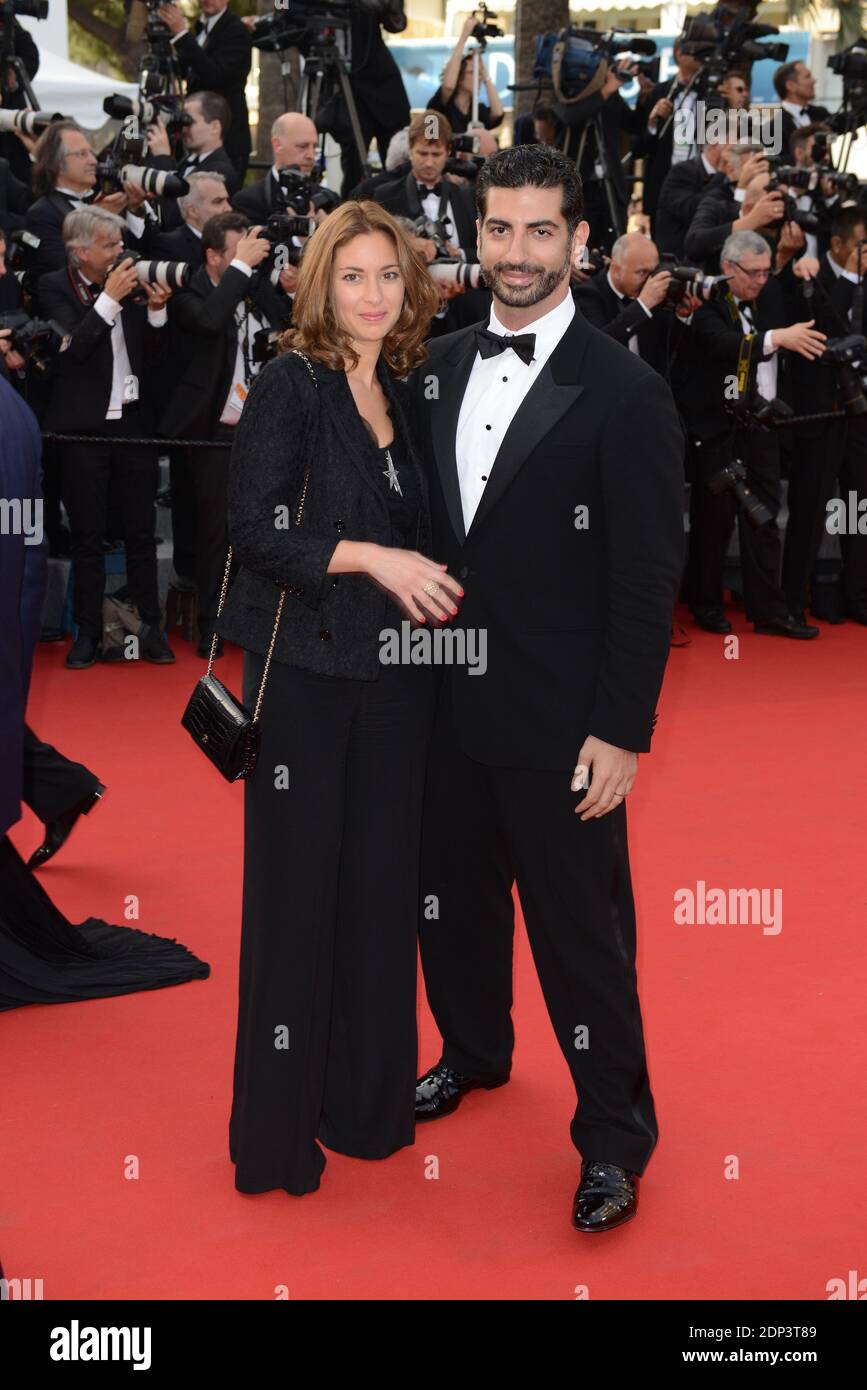 Fahd Hariri and wife Maya arrive at red carpet (or ‘Marches’) for the
