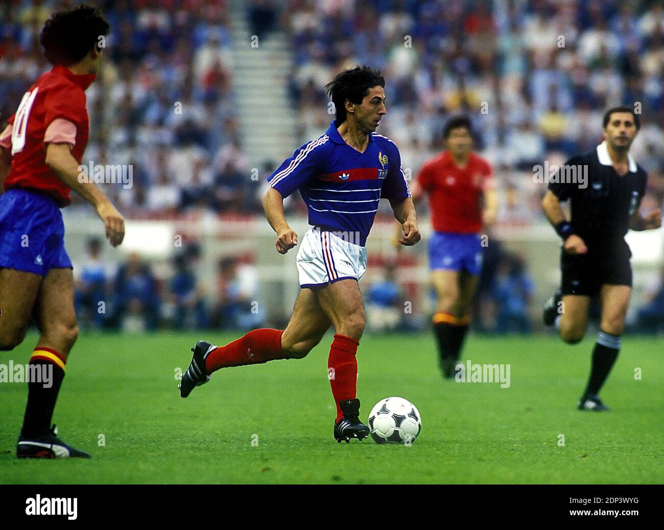 Photo Ancienne D'Alain Giresse (France) - Match Amical International 1981