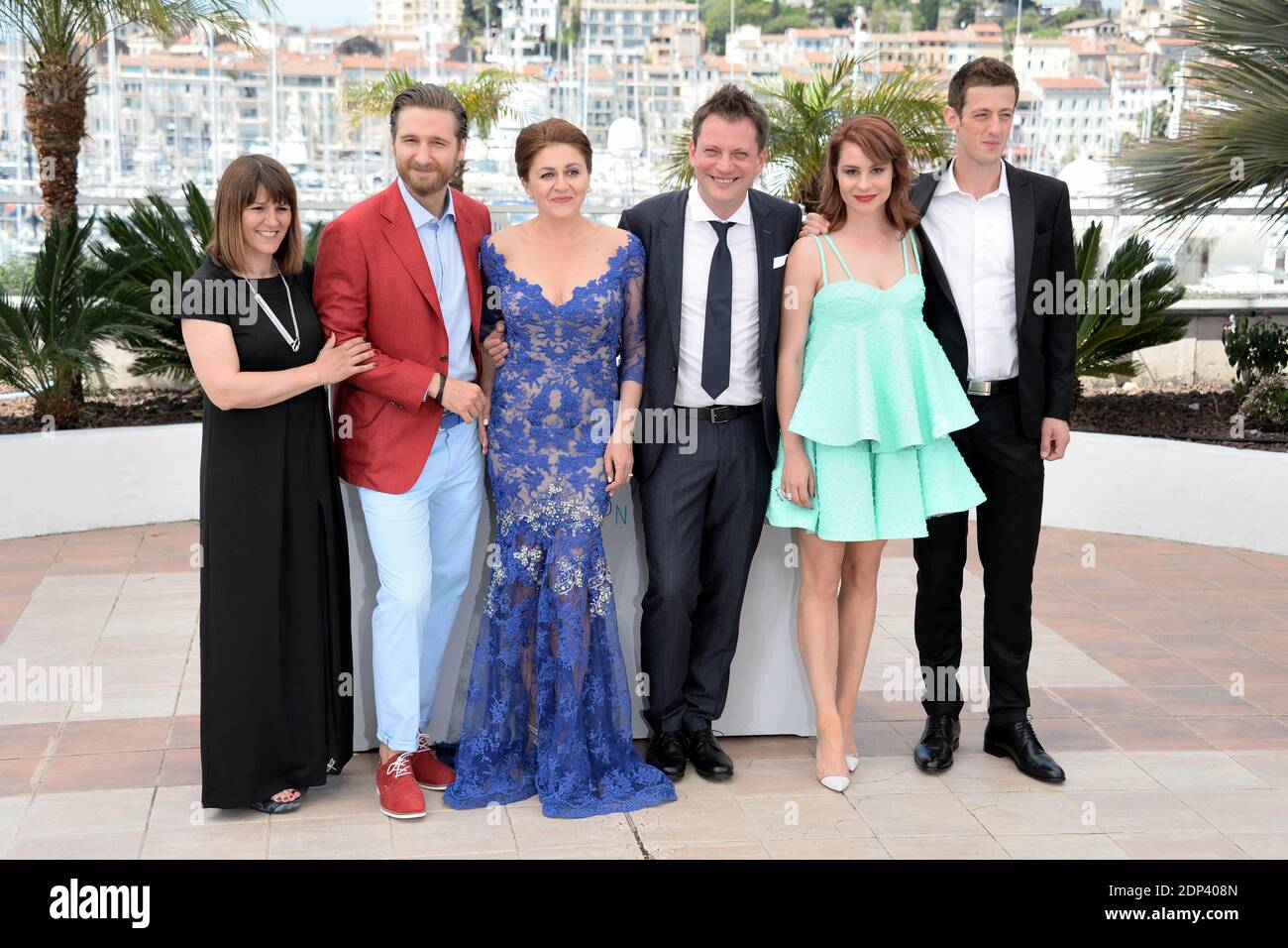 Nives Ivankovic, Dalibor Matanic, Tihana Lazovic and Dado Cosic posing at the photocall for the film Zvidan as part of the 68th Cannes Film Festival in Cannes, France on May 17, 2015. Photo by Nicolas Briquet/ABACAPRESS.COM Stock Photo