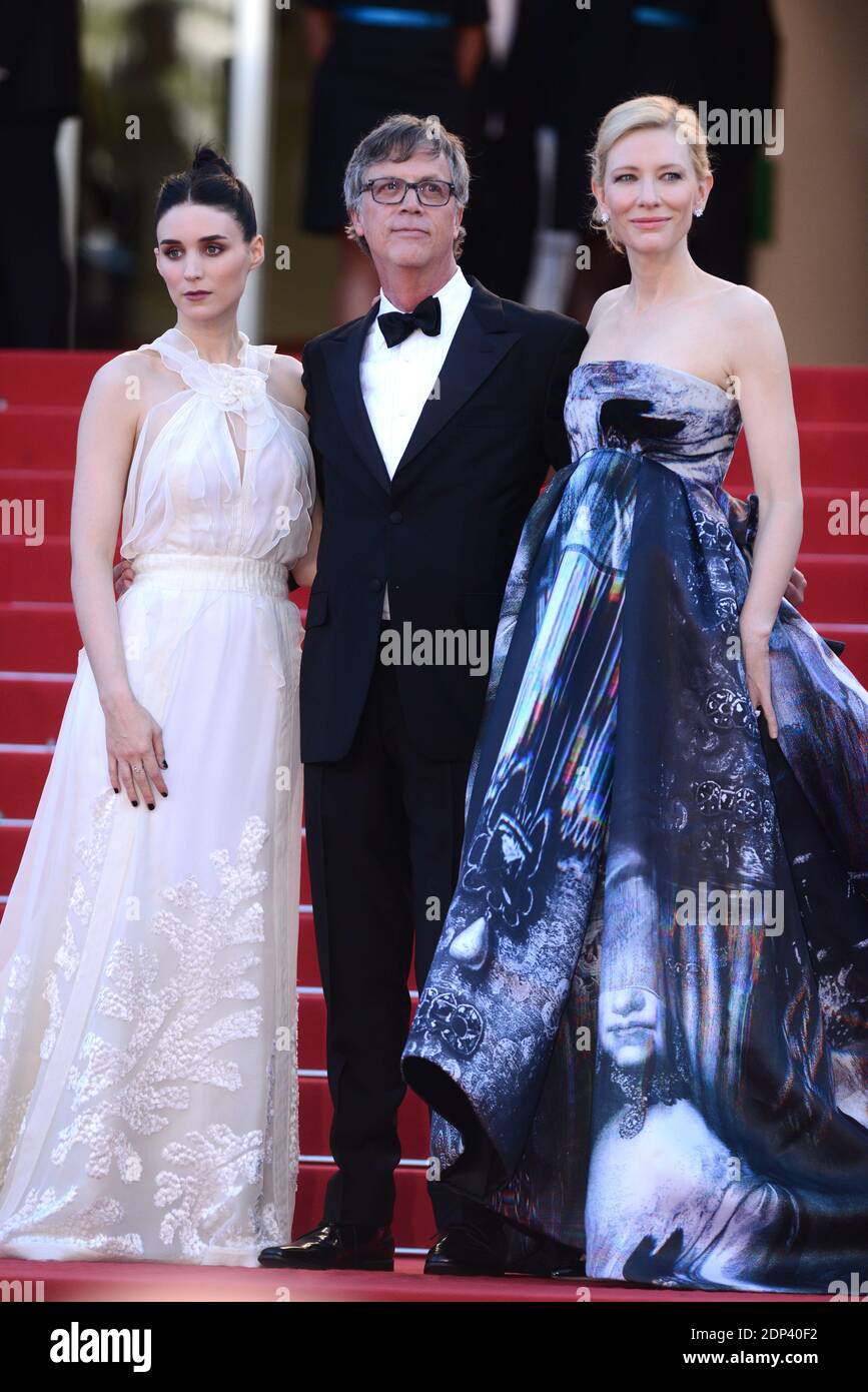 Rooney Mara, Todd Haynes and Cate Blanchett attend the screening of ...
