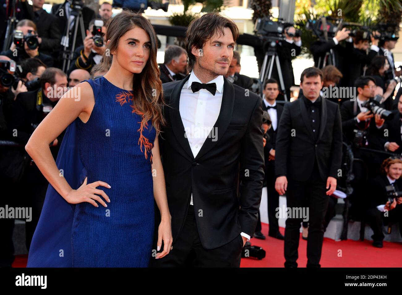 Nikki Reed and her husband Ian Somerhalder arriving at the Palais des ...