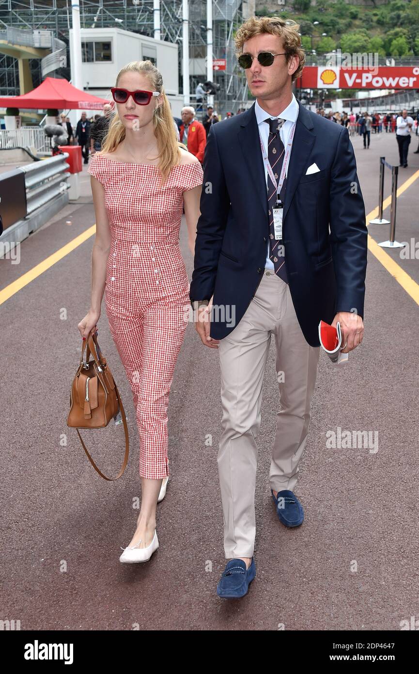 Pierre Casiraghi and Beatrice Borromeo are seen during the 2015