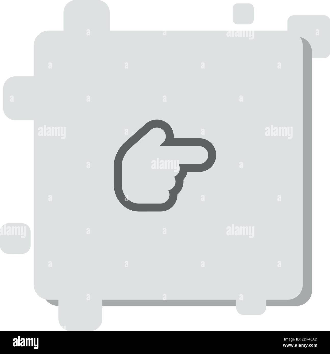 hand pointing to right vector icon modern simple vector illustration ...