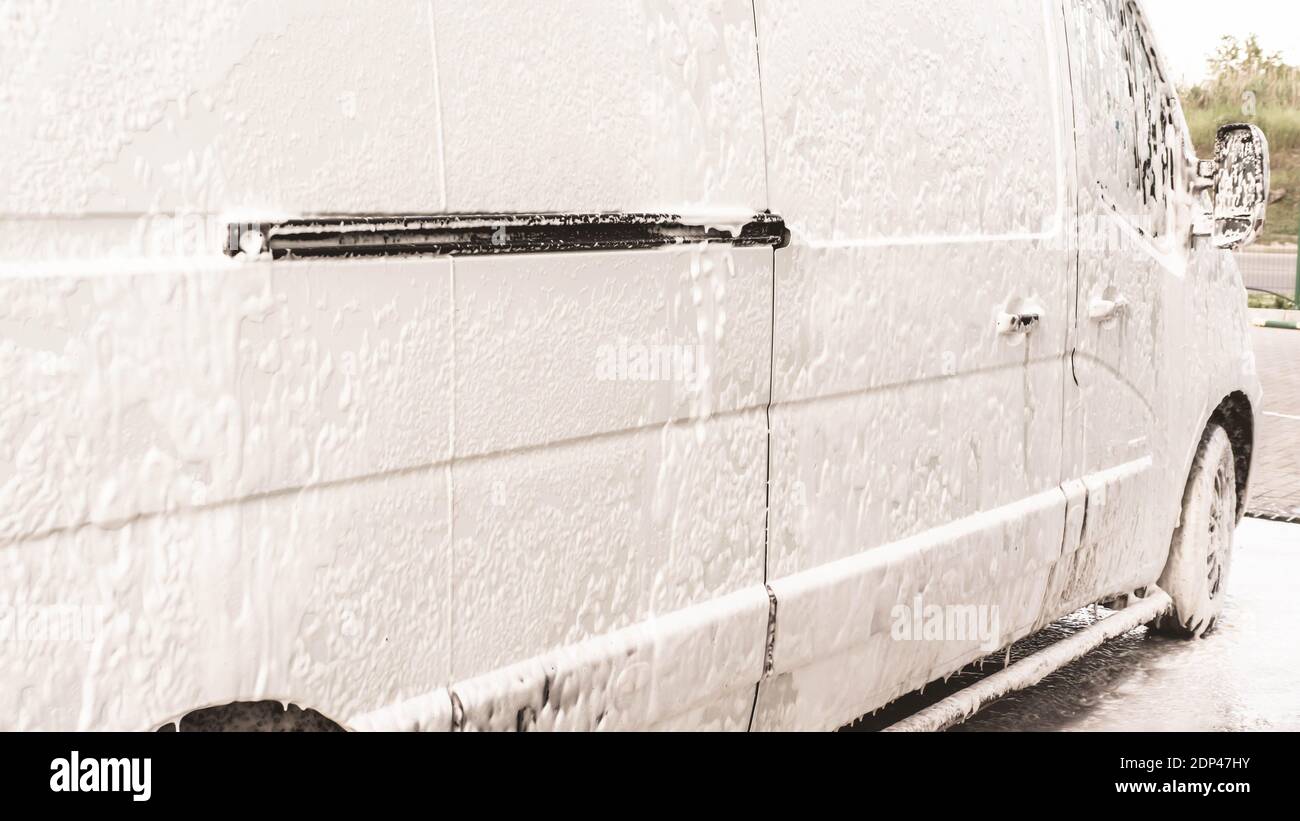 Car wash soapy foam hi-res stock photography and images - Alamy