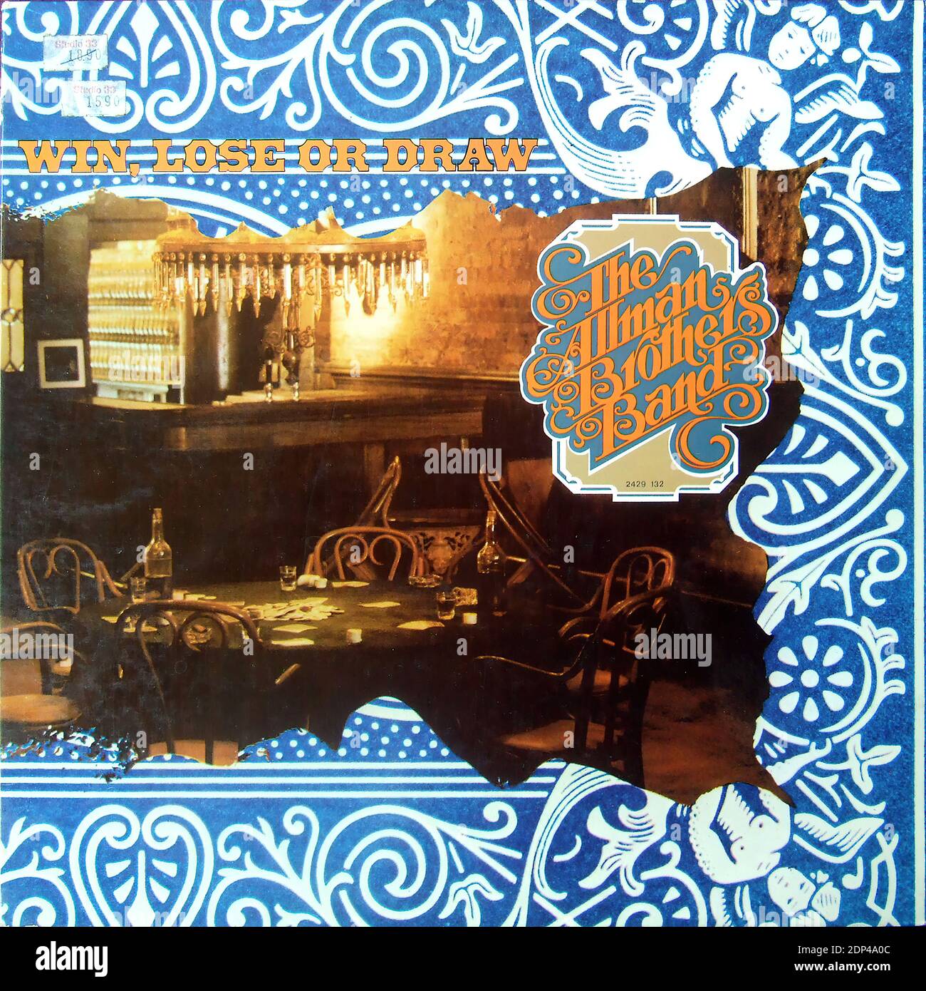 The Allman Brothers Band - Win, Lose Or Draw - Vintage vinyl album cover Stock Photo