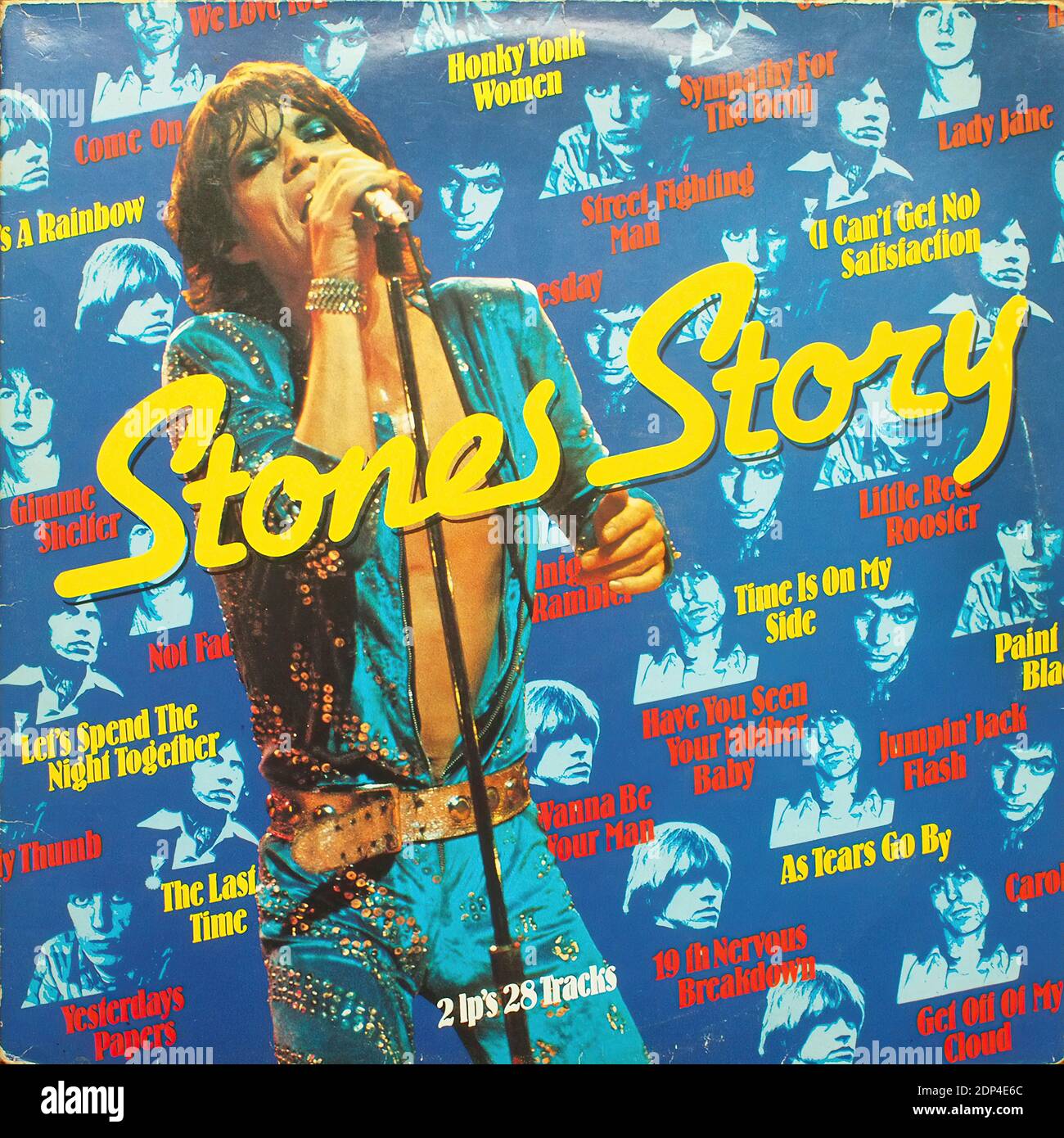 Rolling Stones - Stones Story, Decca 6645 407, 2LP - Vintage vinyl album cover Stock Photo