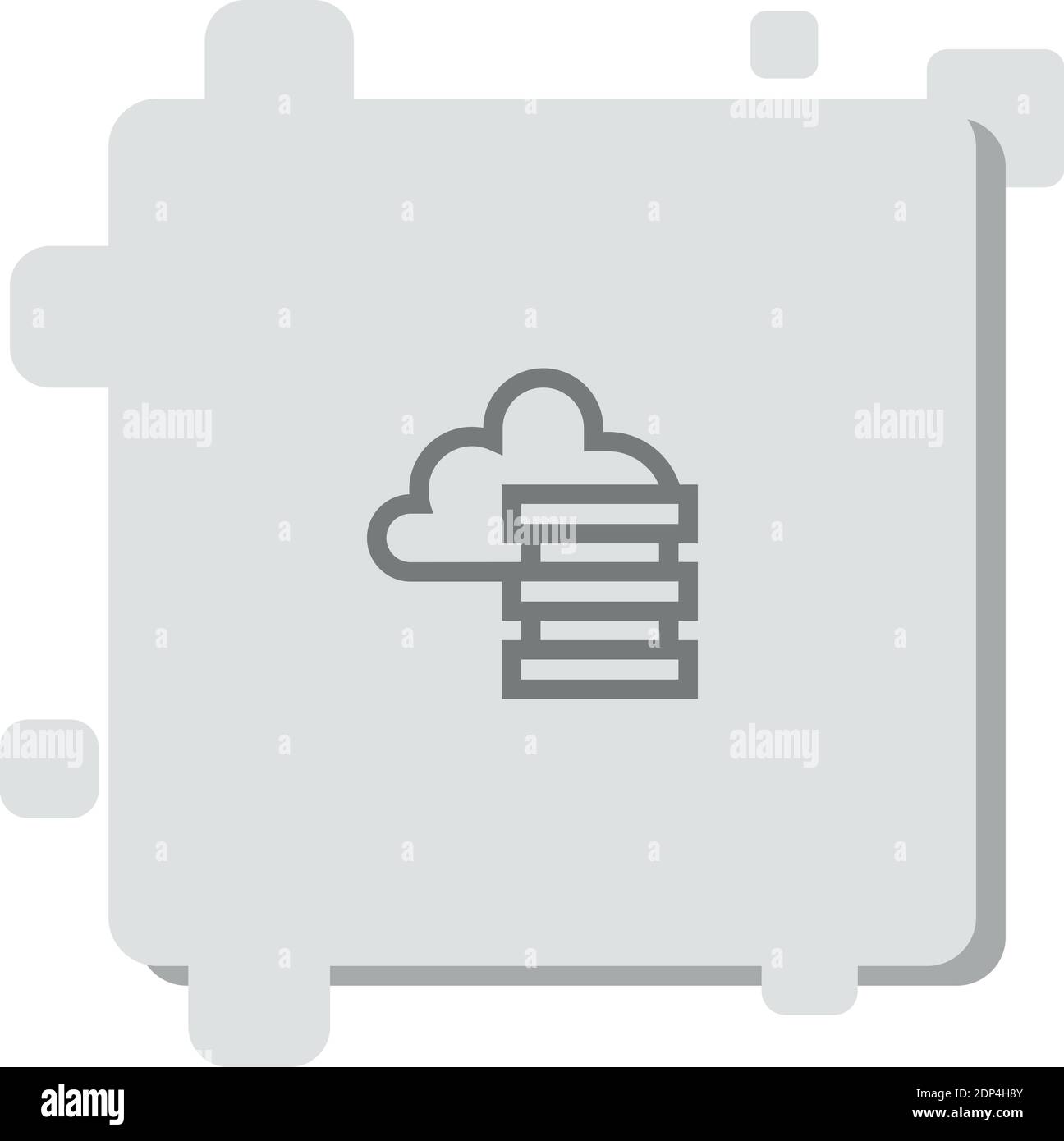 cloud storage vector icon modern simple vector illustration Stock ...