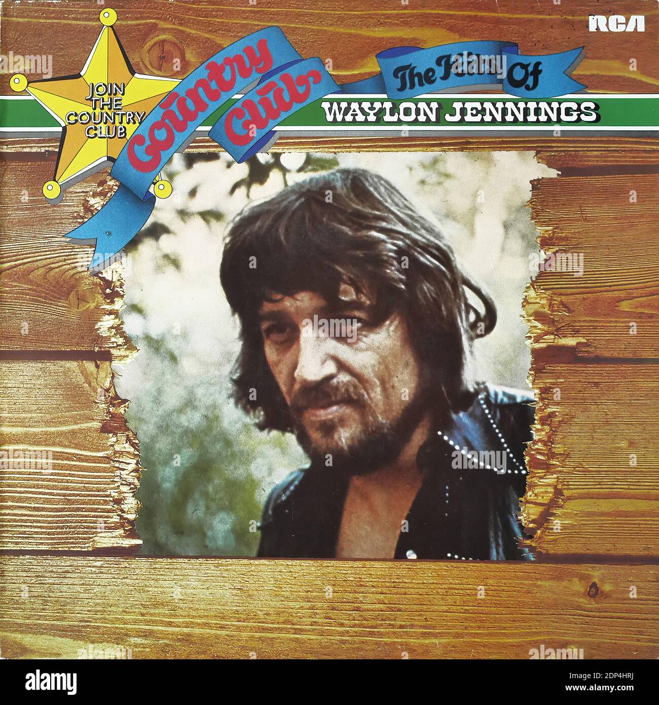 Waylon Jennings - The Hits Of Waylon Jennings, RCA Victor PPL 1-8086, 1976  - Vintage vinyl album cover Stock Photo