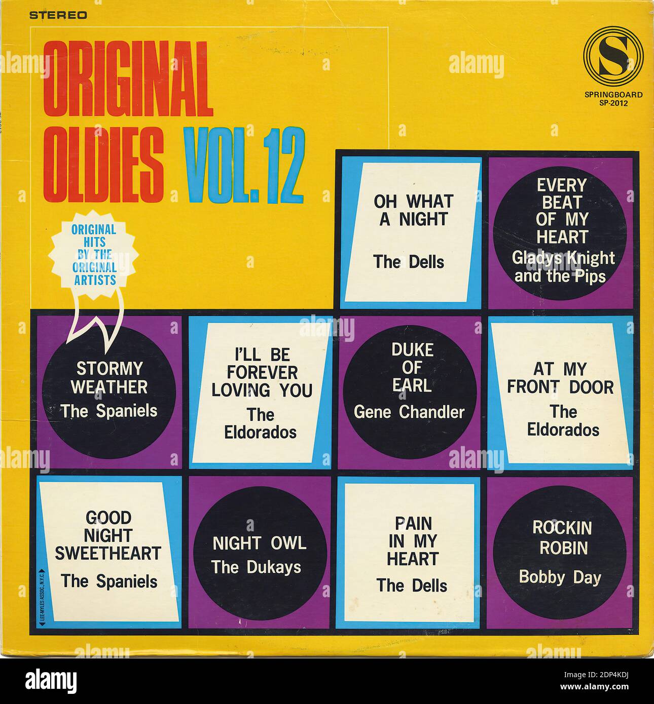 Original Oldies Vol. 12'' Vintage Record Cover Stock Photo Alamy