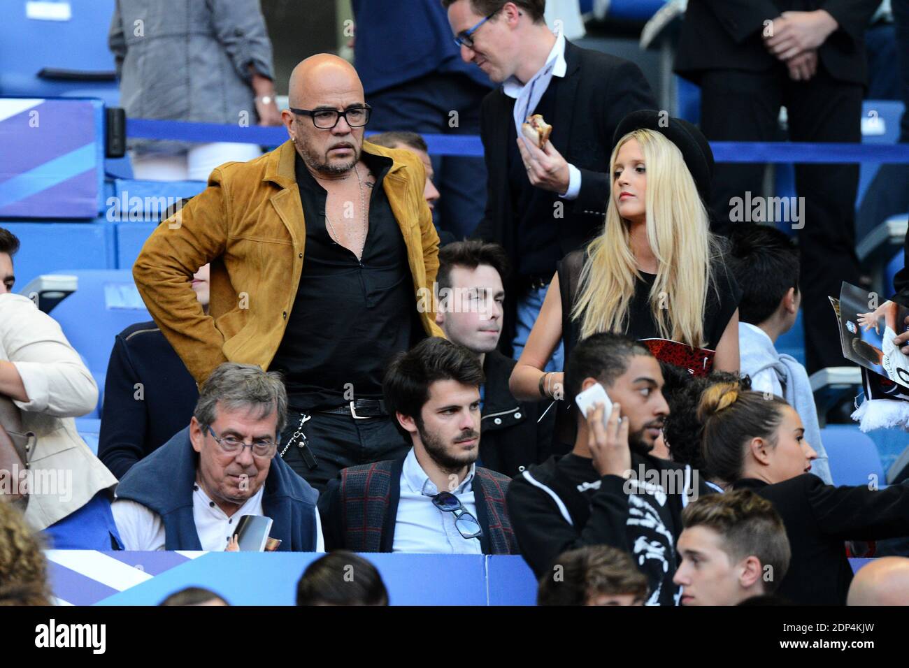 Pascal Obispo Et Sa Compagne Julie Hantson Lors Du Match Amical France Belgique Au Stade De France Saint Denis France Le 7 Juin 2015 Photo By Nicolas Briquet Abacapress Com Stock Photo Alamy