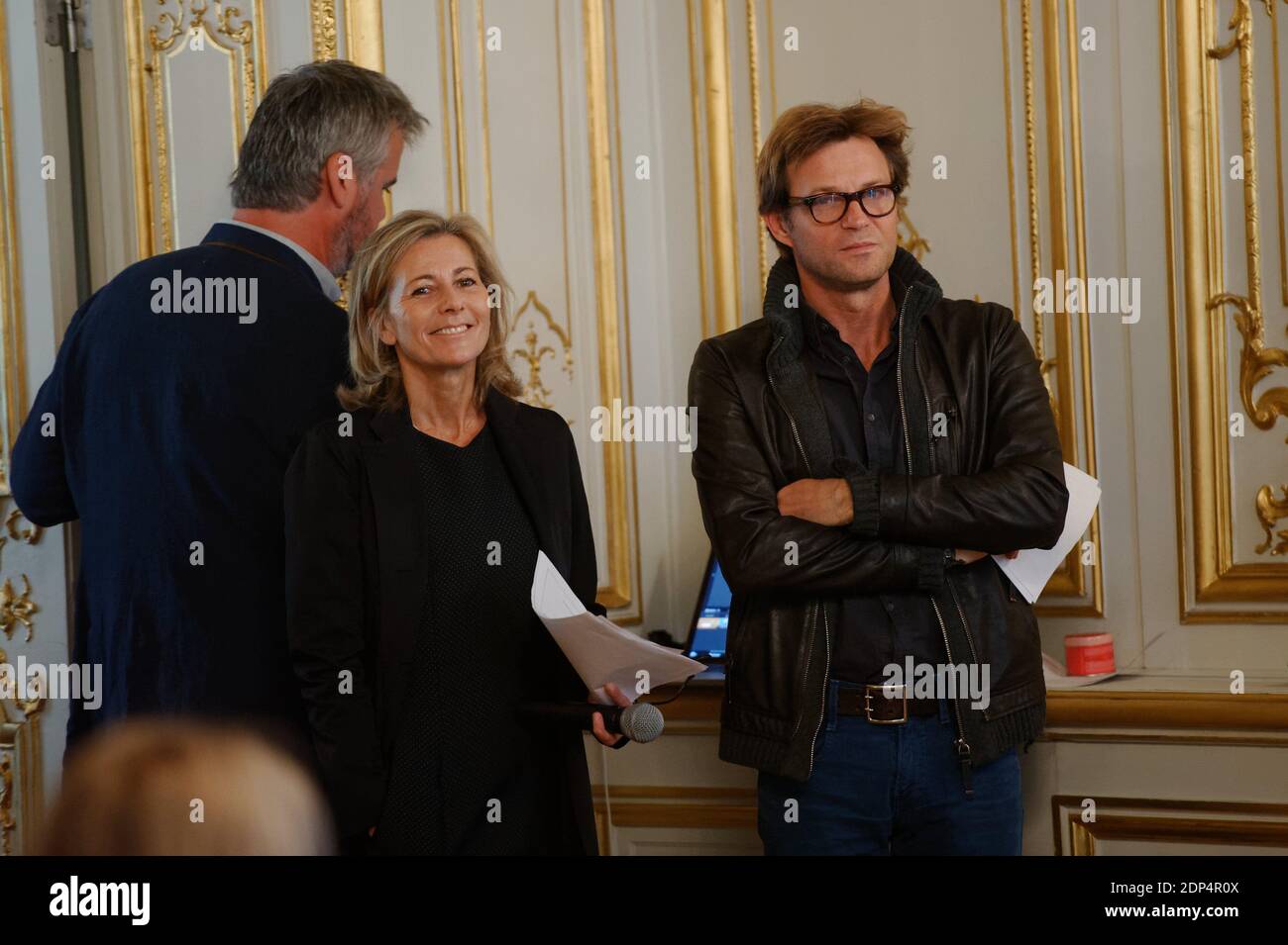 Laurent Delahousse , Claire Chazal Assiste A La Conference De Presse La ...