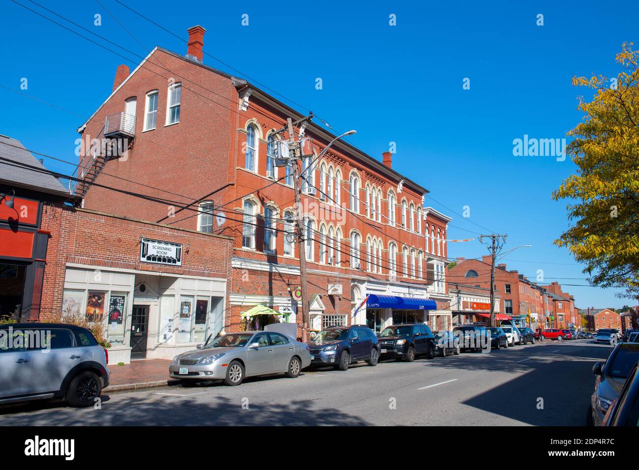 Historic buildings at State Street in downtown Newburyport