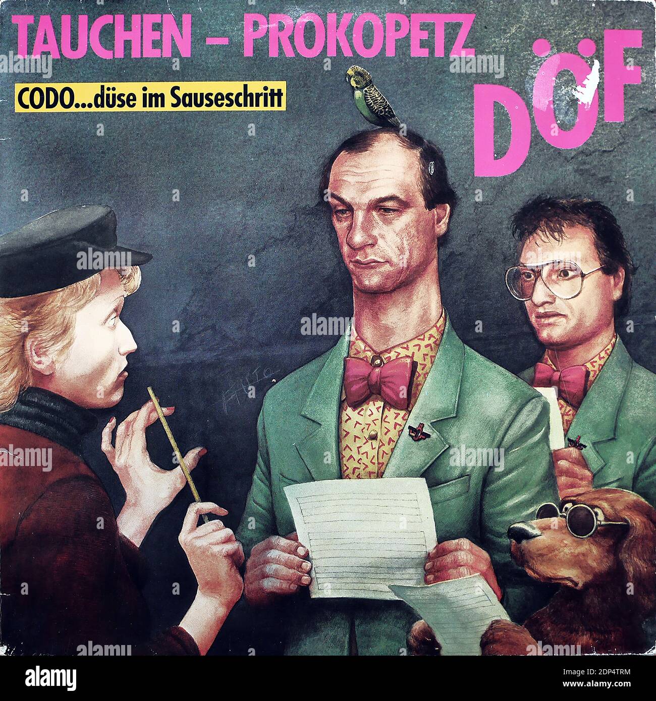 Tauchen - Prokopetz - DÖF,WEA 24-0187-1  - Vintage vinyl album cover Stock Photo