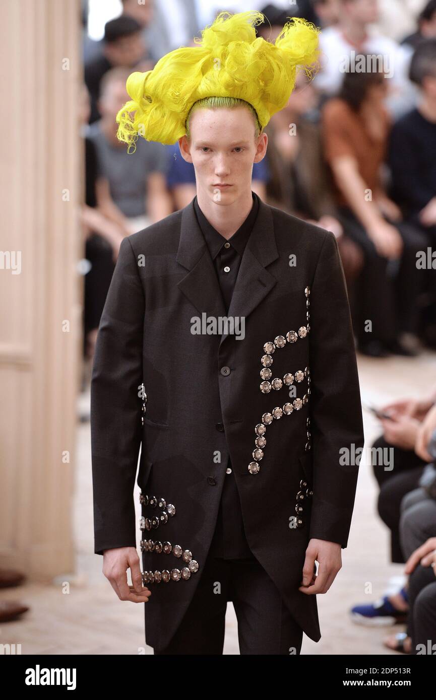 A model walks the runway at the Comme Des Garcons Homme Plus Spring-Summer 2016  fashion show during Paris Menswear Fashion Week on June 26, 2015 in Paris,  France. Photo by Alain Gil-Gonzalez/ABACAPRESS.COM