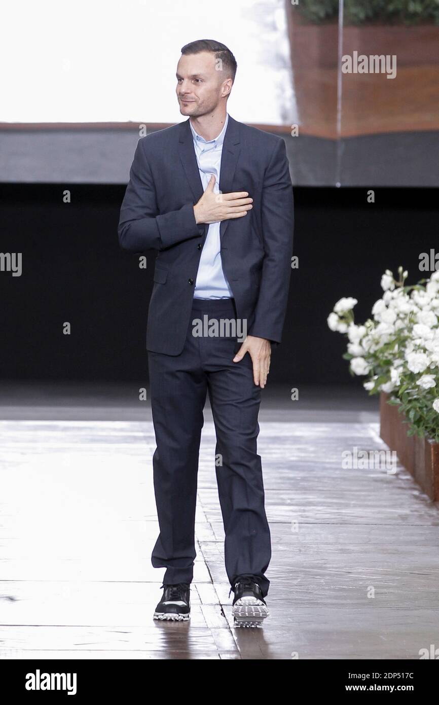 Designer Kris Van Assche walks the runway at the Dior Homme Plus  Spring-Summer 2016 fashion show during Paris Menswear Fashion Week on June  27, 2015 in Paris, France. Photo by Alain Gil-Gonzalez/ABACAPRESS.COM