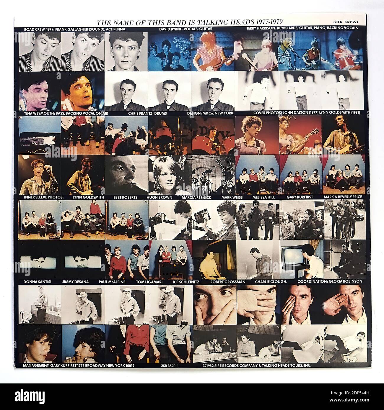 Talking Heads Name Band Vintage Vinyl Record Cover01 Stock Photo Alamy