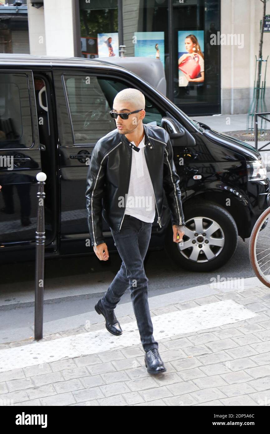 ZAYN MALIK ARRIVE CHEZ LOUIS VUITTON - FASHION WEEK HOMME Photo by Nasser  Berzane/ABACAPRESS.COM Stock Photo - Alamy