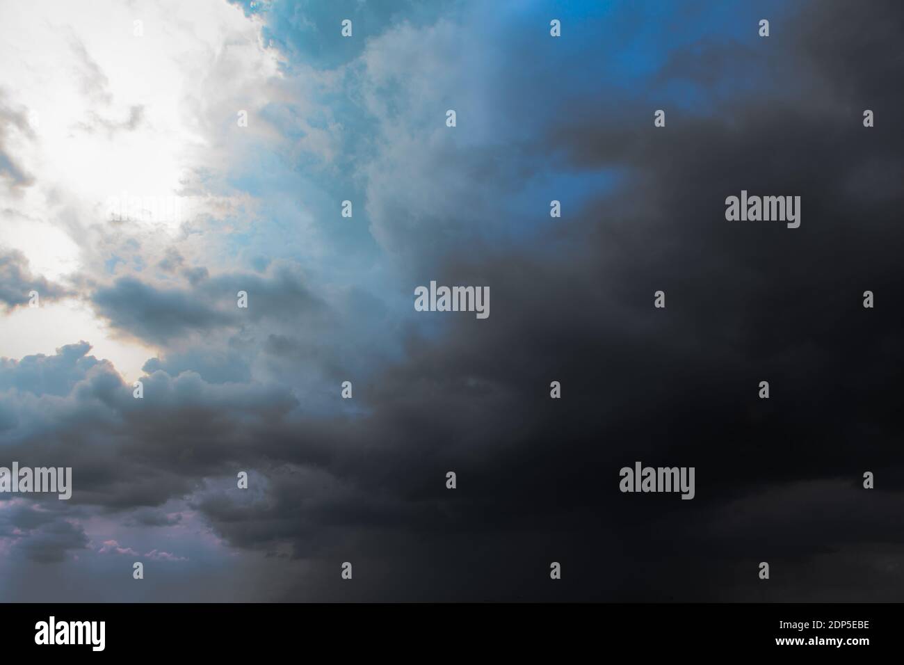 Nimbus grey background . Dark clouds in the sky Stock Photo