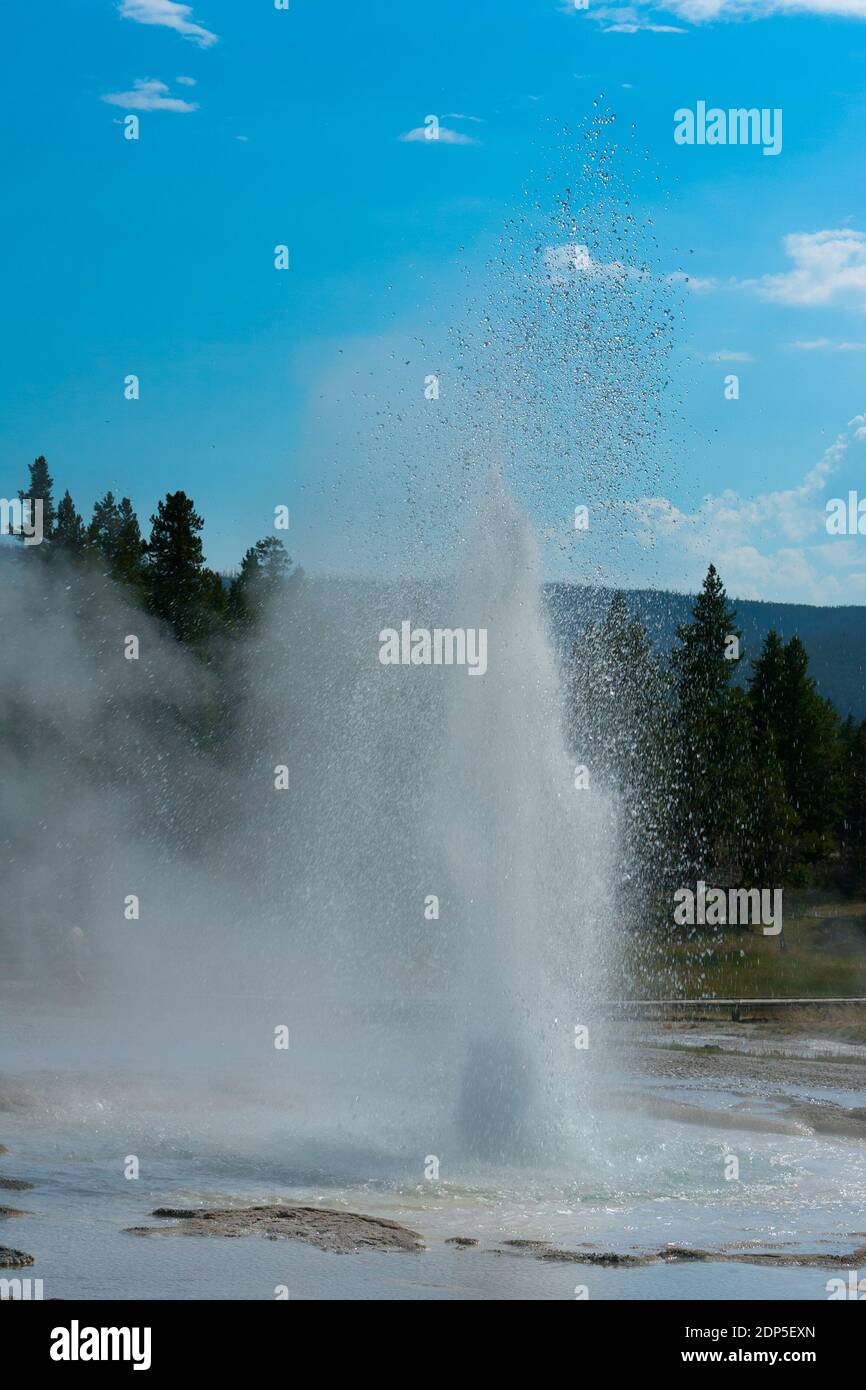 Sawmill Geyser, largest in the complex, named for the whirring sound it