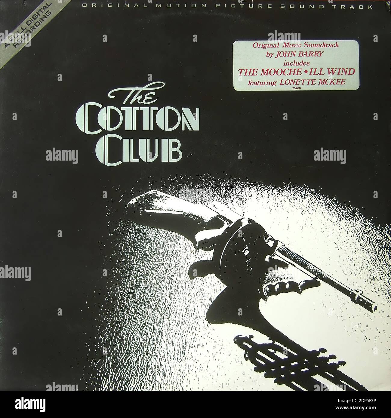 The Cotton Club - Original Movie Soundtrack - Vintage vinyl album cover Stock Photo
