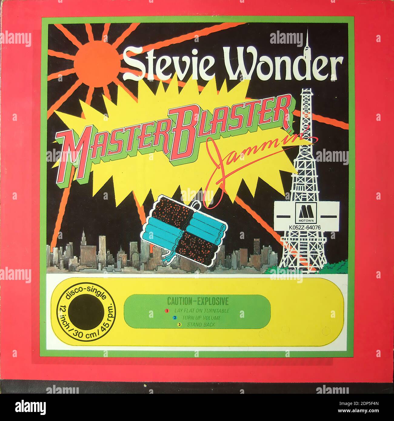 Stevie Wonder Master Blaster, 12 inch discosingle 45rpm Vintage