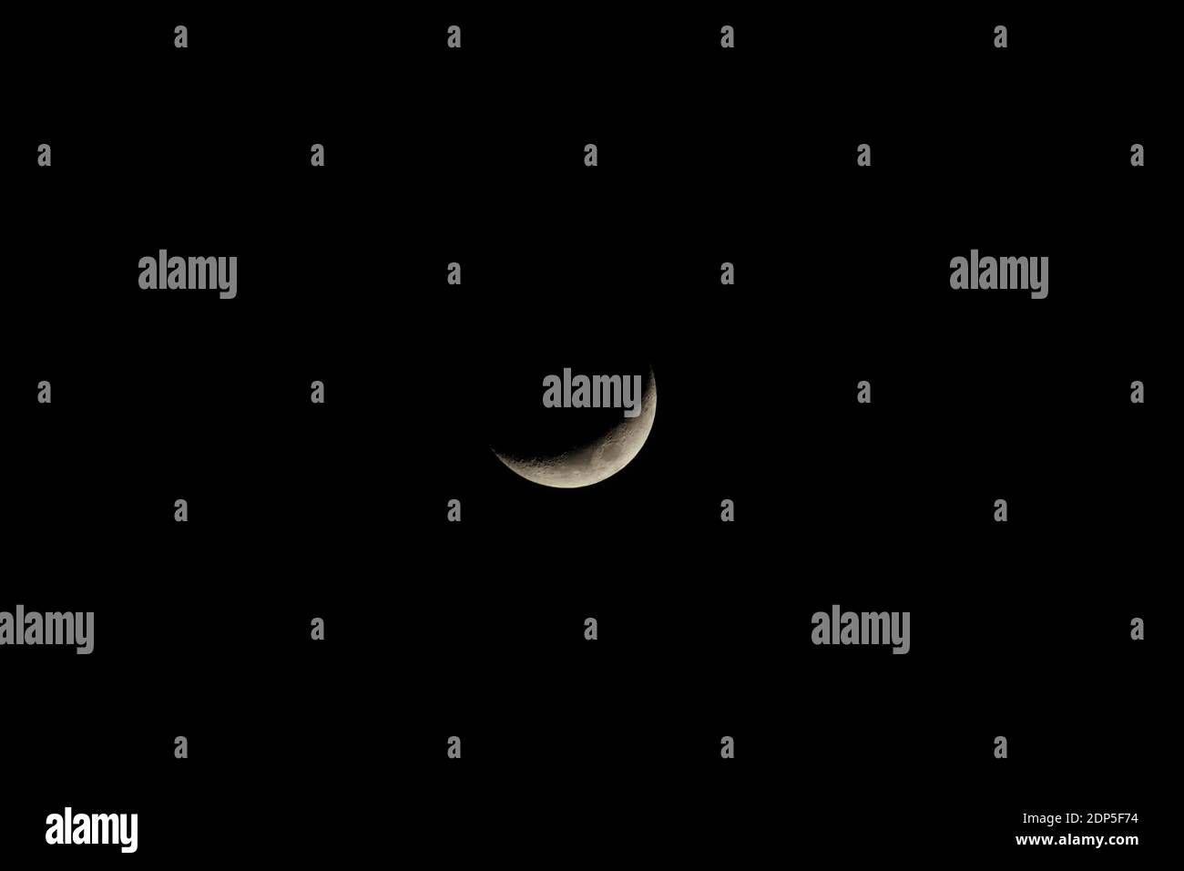 A Crescent Moon Stock Photo