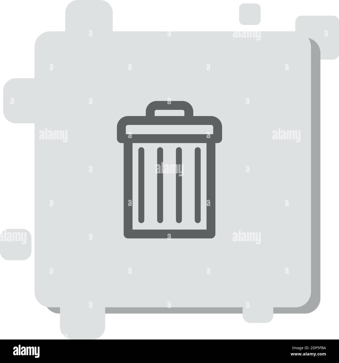 trash vector icon modern simple vector illustration Stock Vector