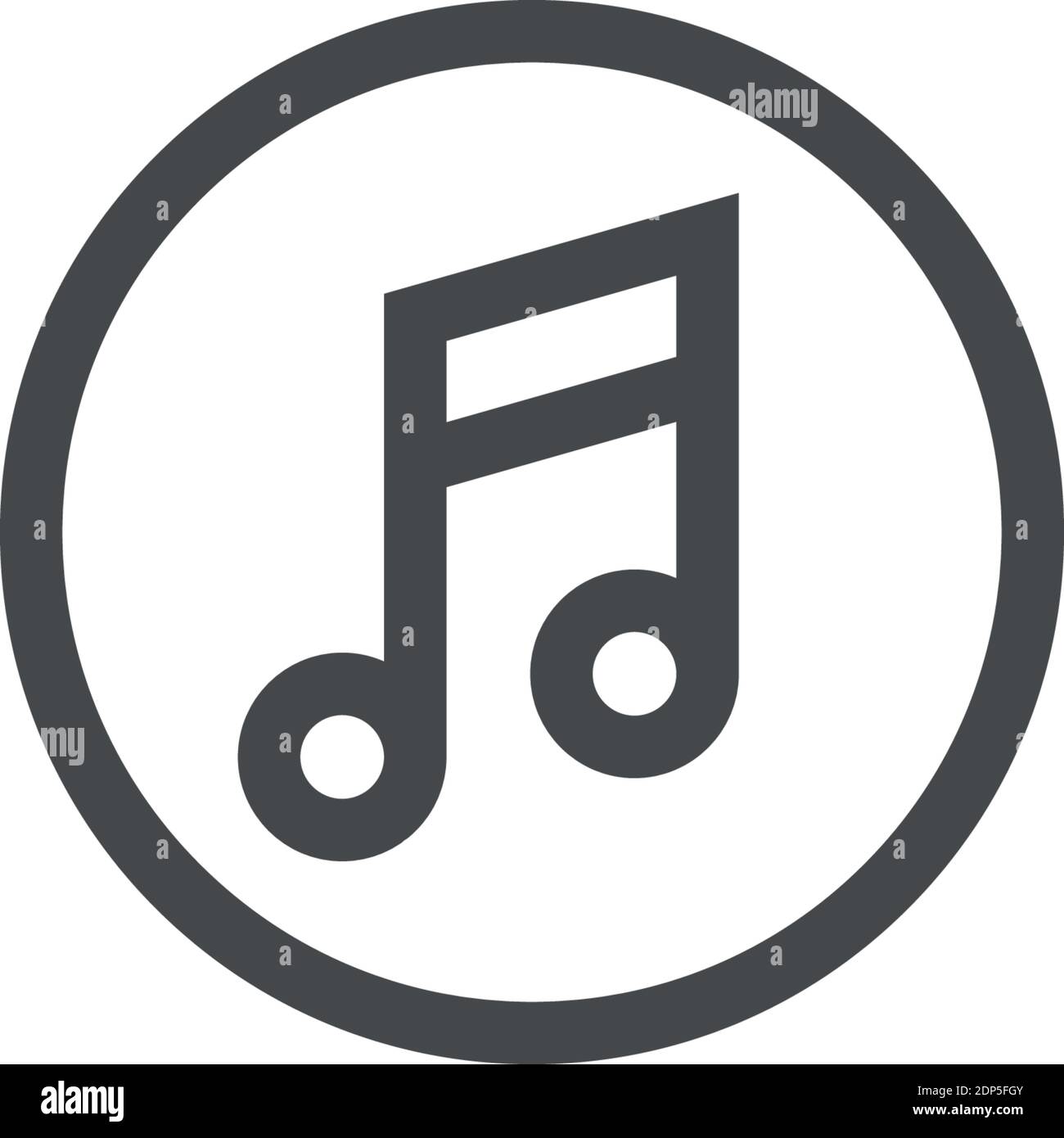 music vector icon modern simple vector illustration Stock Vector Image ...