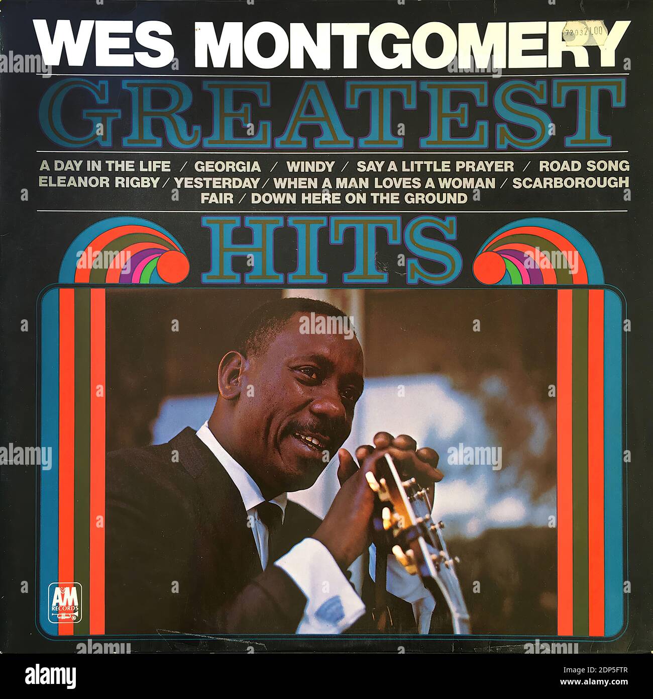Wes Montgomery - Greatest Hits, A&M 80 697 IT  - Vintage vinyl album cover Stock Photo