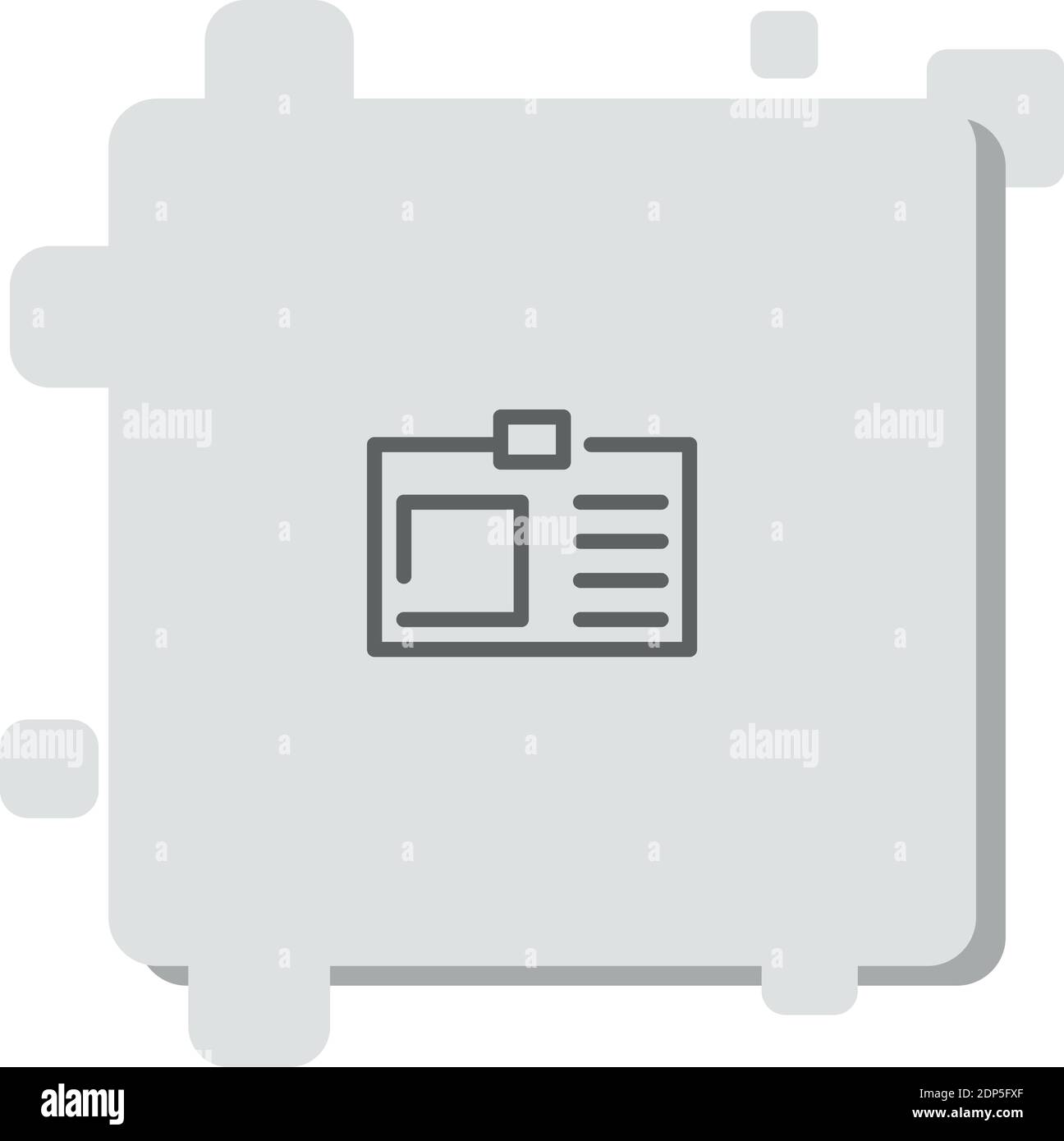 identification vector icon modern simple vector illustration Stock ...