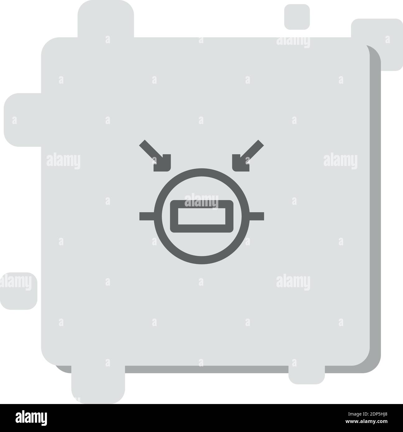 resistor vector icon modern simple vector illustration Stock Vector