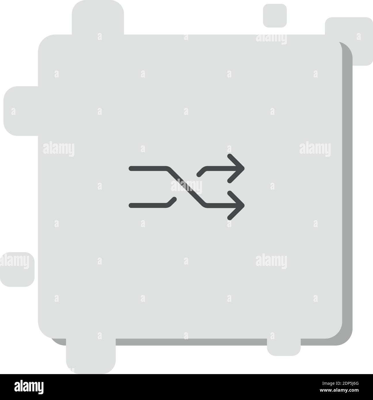 shuffle vector icon modern simple vector illustration Stock Vector