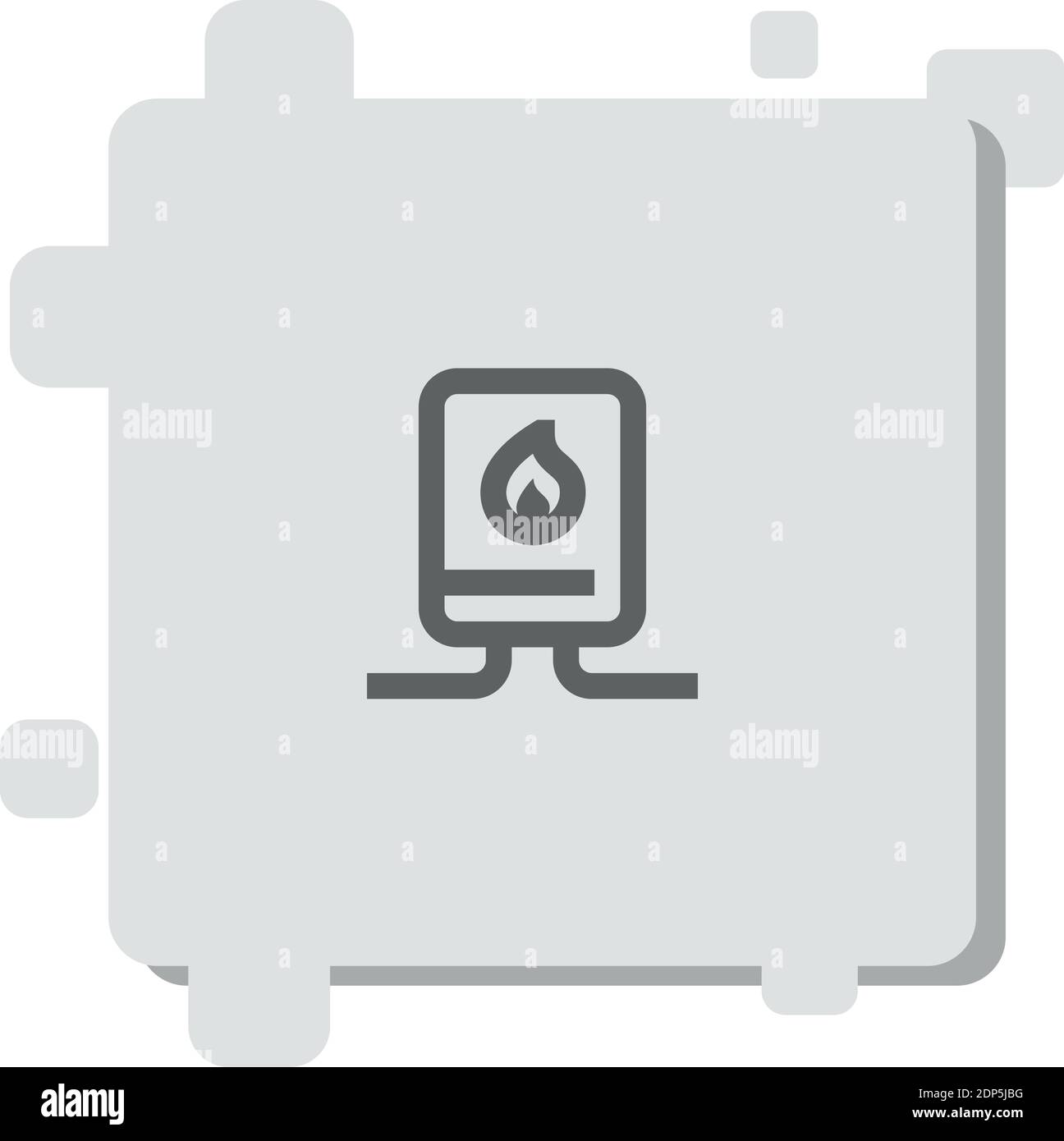 water heater vector icon modern simple vector illustration Stock Vector