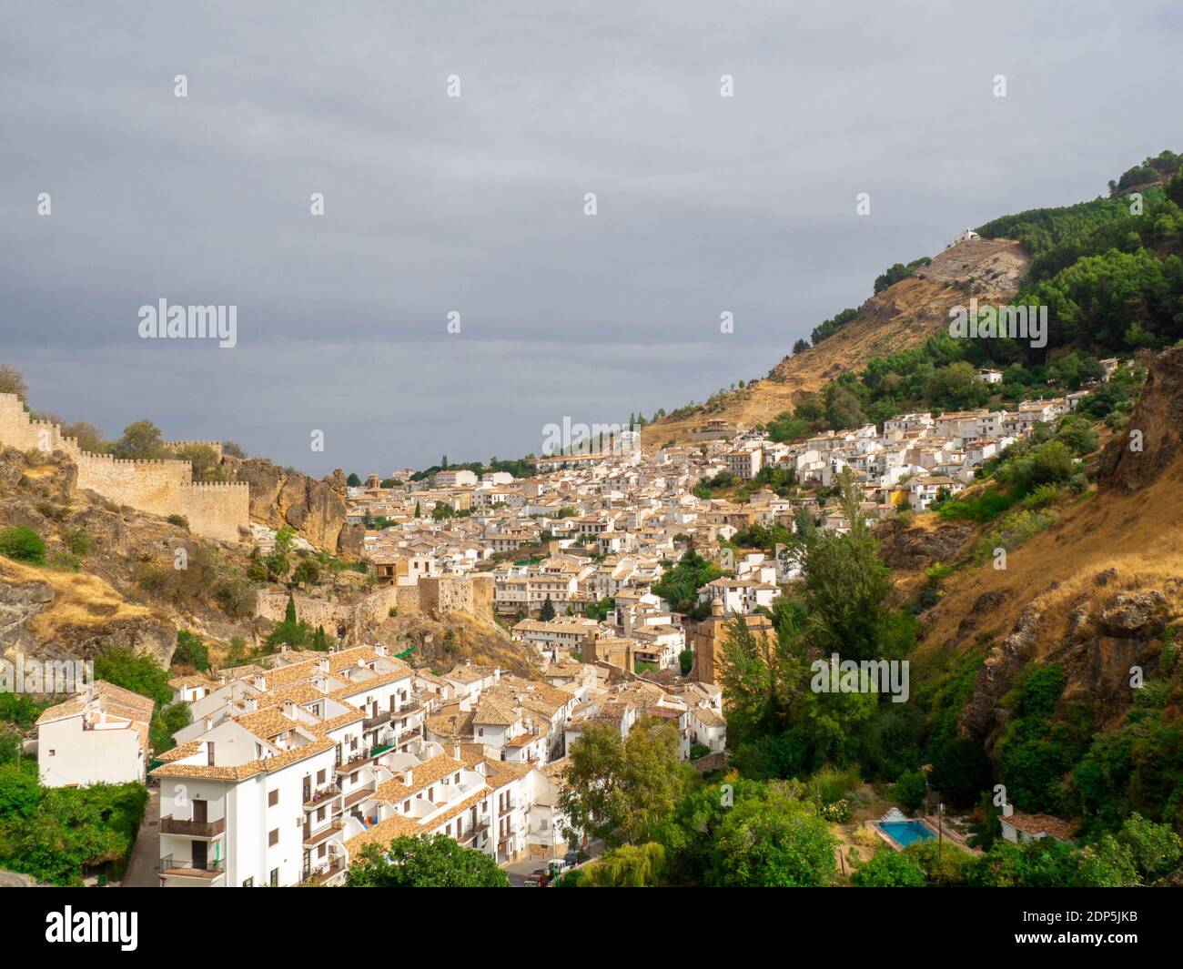 Panoramic view of the town of Cazorla Stock Photo