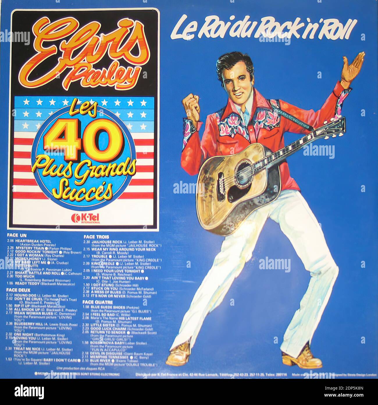 Elvis Presley Les 40 Plus Grands Succes Le Roi du Rock 'n' Roll - Vintage  Vinyl Record Cover01 Stock Photo - Alamy