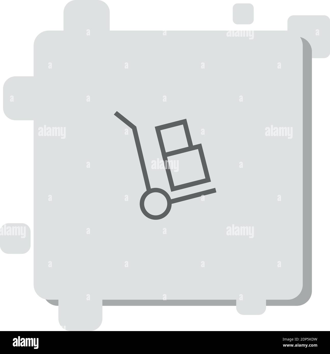 trolley vector icon modern simple vector illustration Stock Vector ...