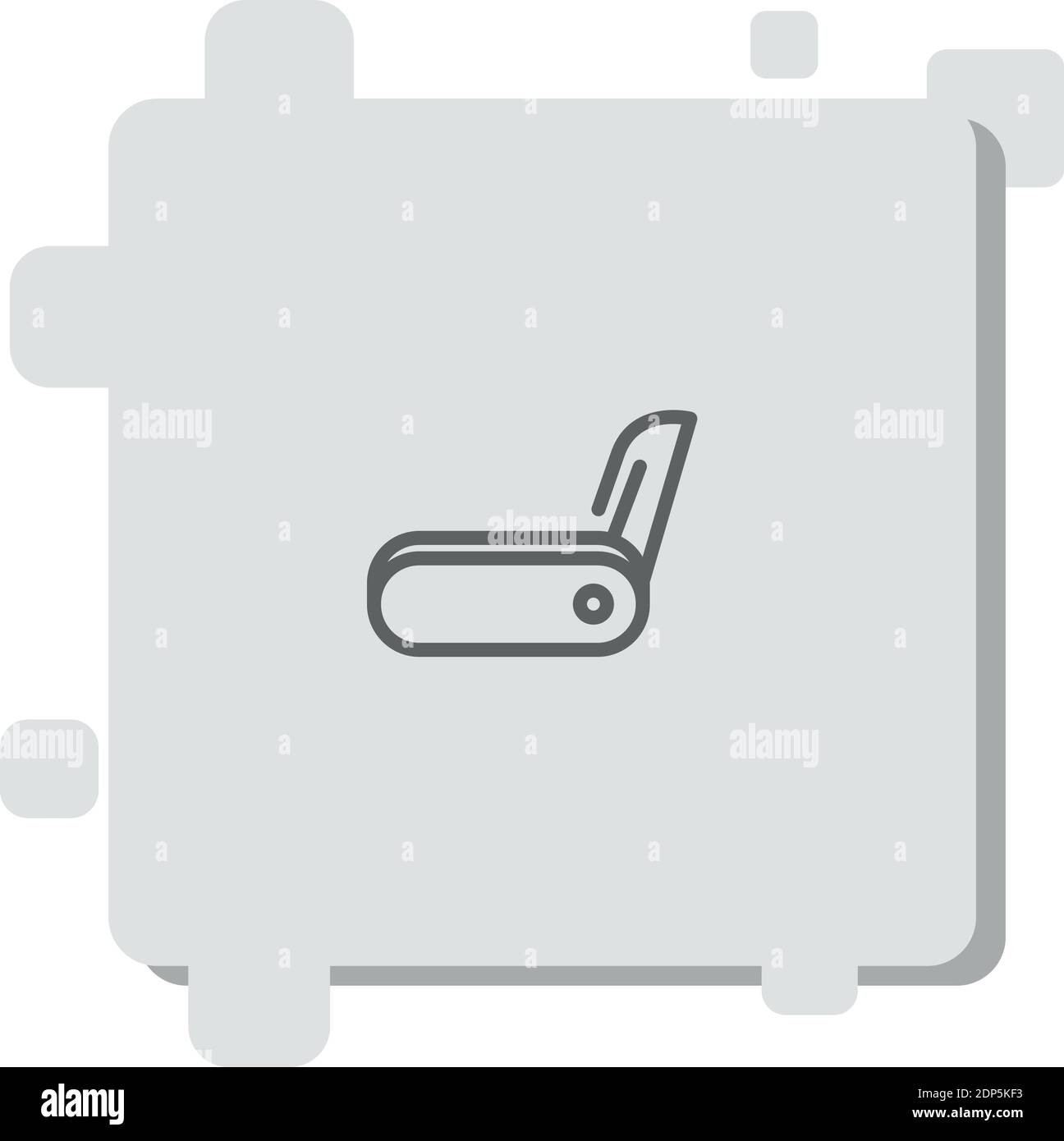 swiss knife vector icon modern simple vector illustration Stock Vector