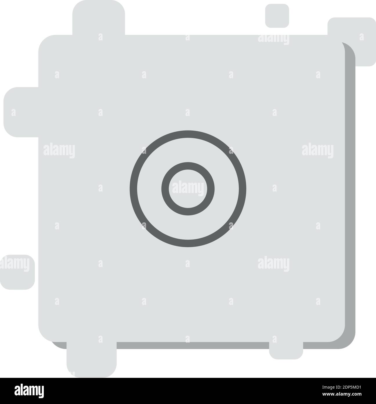 record circular button vector icon modern simple vector illustration Stock Vector