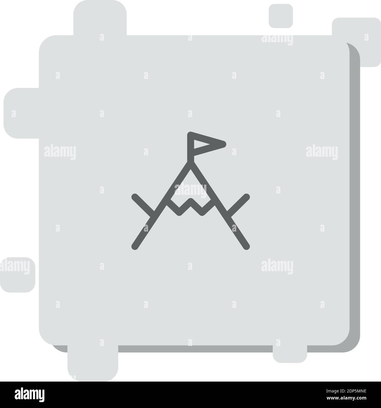 mission vector icon modern simple vector illustration Stock Vector