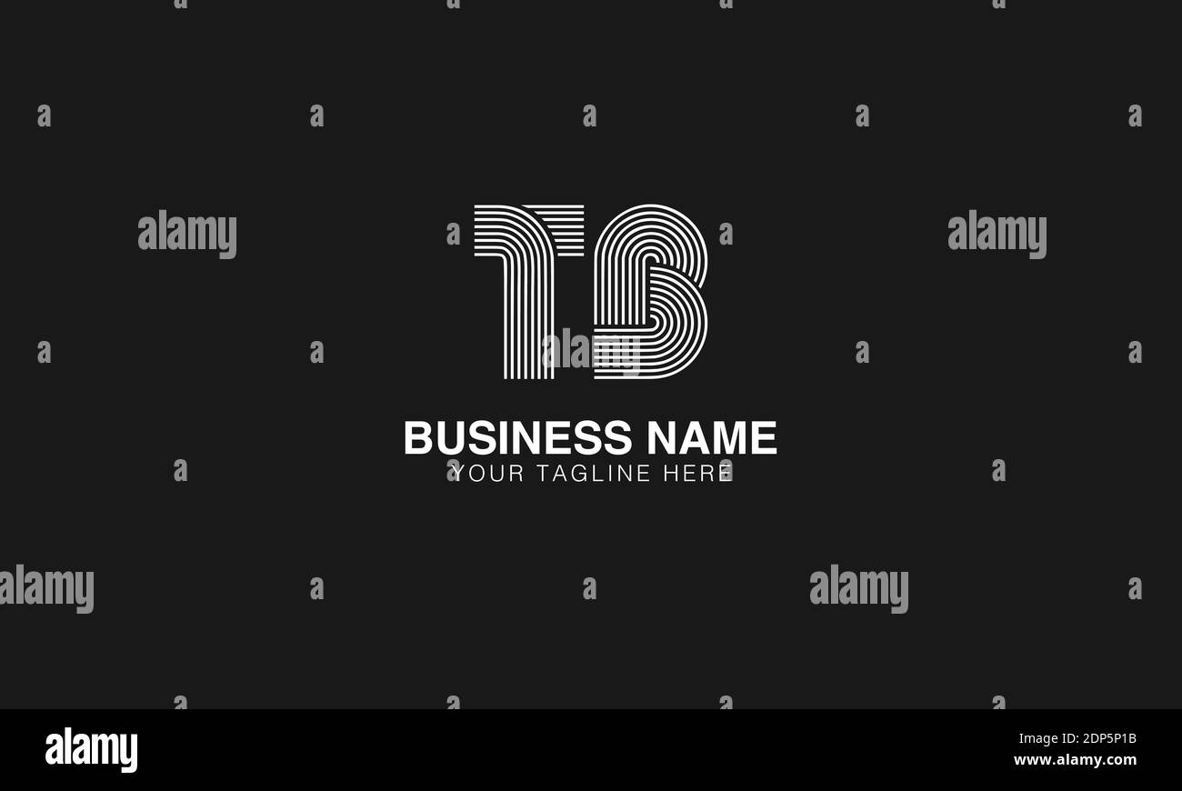 TB T B initial modern minimal creative logo vector template image. LINE ...